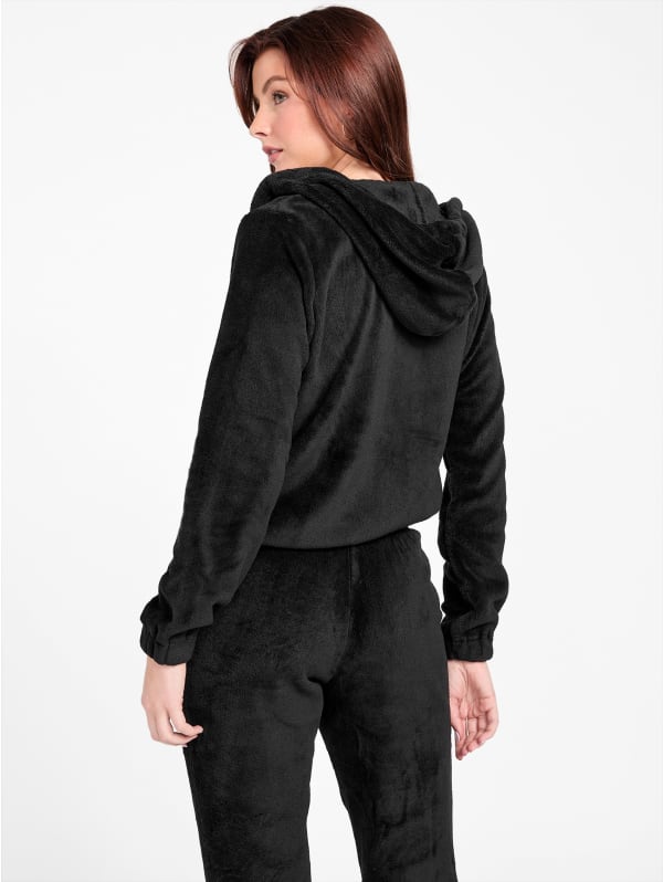 Lolly Sherpa Zip Hoodie | GUESS Factory