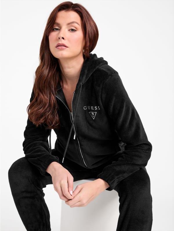 Lolly Sherpa Zip Hoodie | GUESS Factory