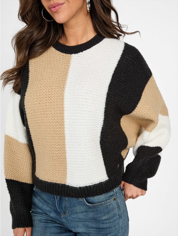 「かわいい～！」 Abby Color-Block Sweater | GUESS Factory その他