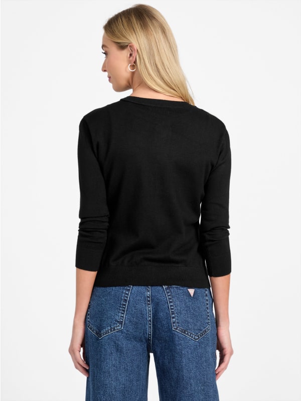 Peggy Rhinestone Cardigan | GUESS Factory