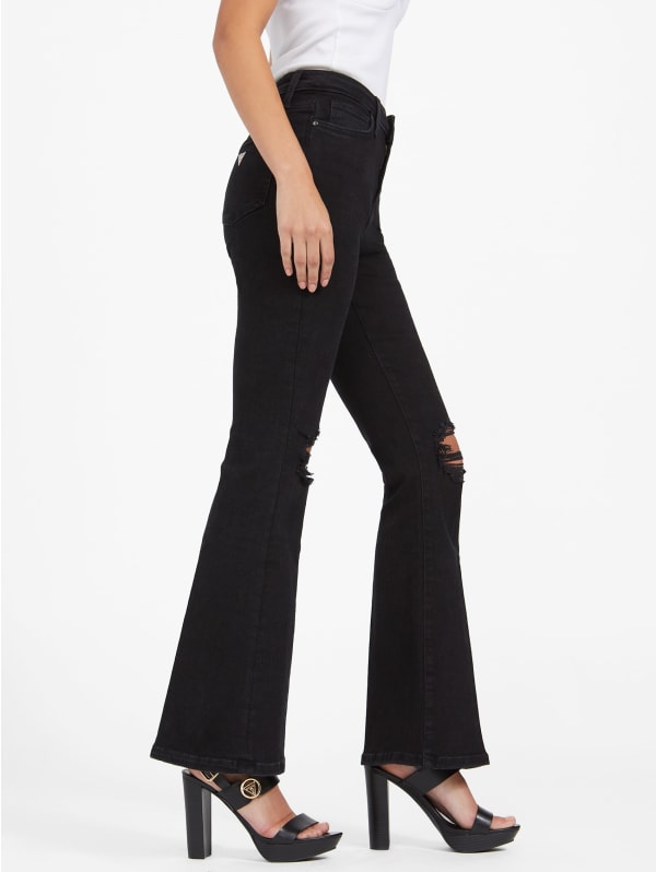 Eco Sharona Mid-Rise Flared Jeans | GUESS Factory