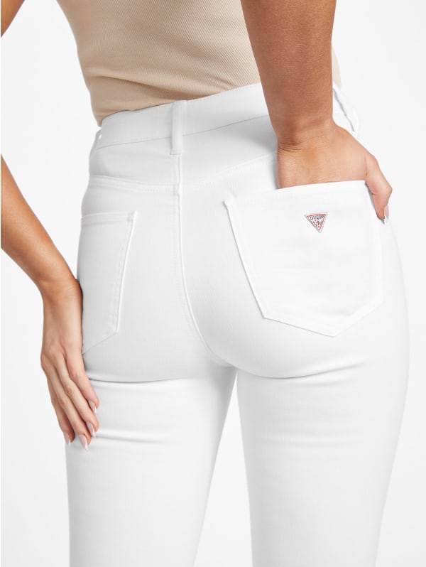 Simmone High-Rise Destroyed Skinny Jeans | GUESS Factory