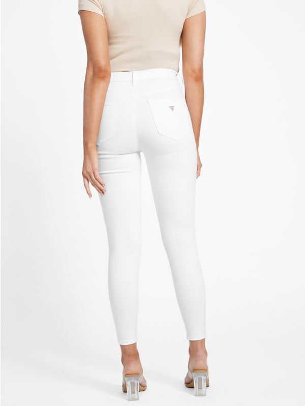 Simmone High-Rise Destroyed Skinny Jeans | GUESS Factory