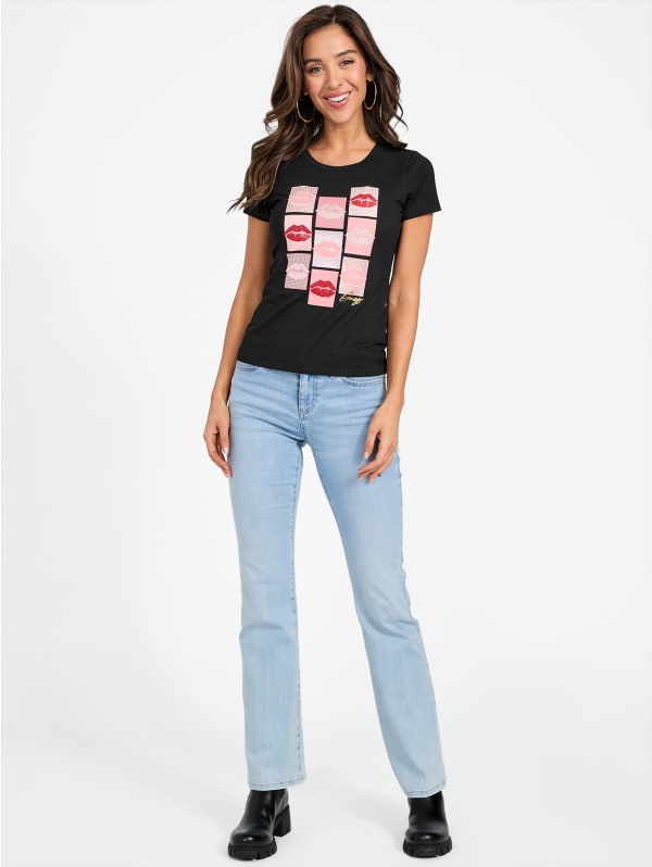 Eco Biza Lip Tee | GUESS Factory