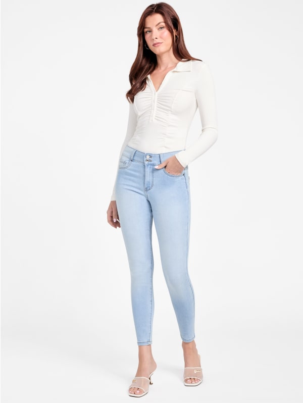 最新最全の Jeans Skinny High-Rise Emilia Eco | Factory GUESS ジャケット・アウター