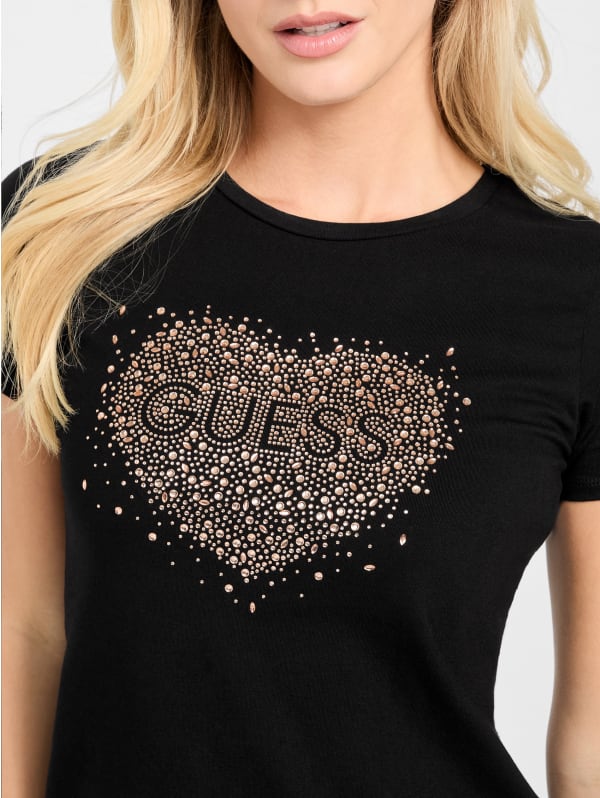 Eco Bibi Heart Tee | GUESS Factory