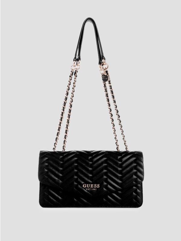 Guess Factory Palmillas Logo Crescent Crossbody | ShopSimon