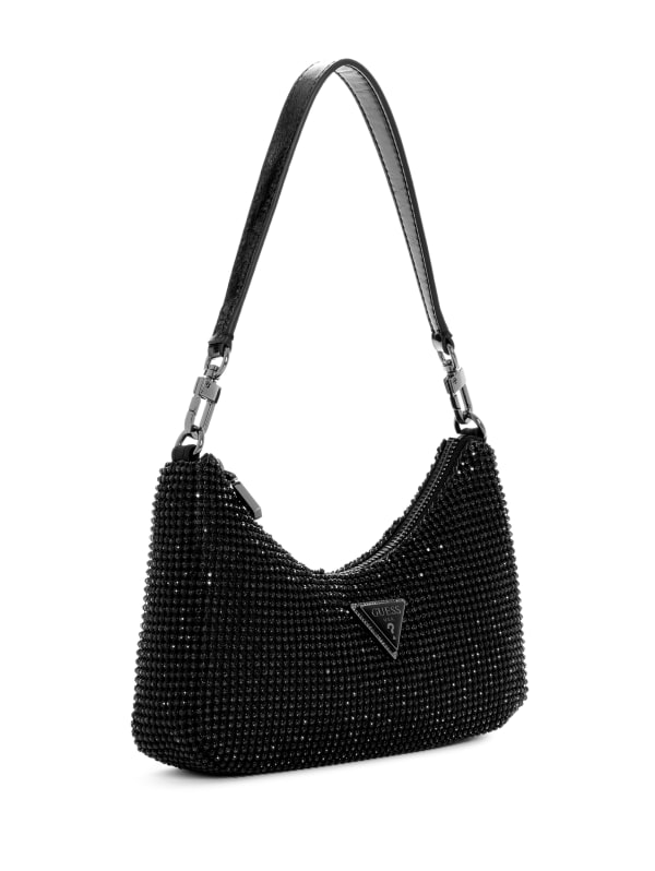 Zalina Rhinestone Mini Shoulder Bag | GUESS