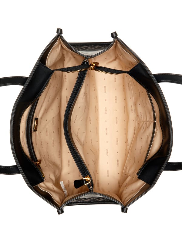 Silvana Cube Logo Girlfriend Tote | GUESS
