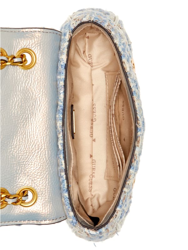 季節のおすすめ商品 Giully Tweed Mini Convertible Crossbody | GUESS Canada トップス