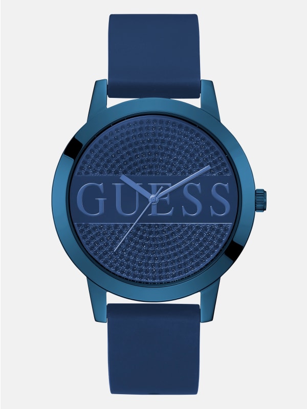 Blue Logo Analog Watch | GUESS Factory Ca