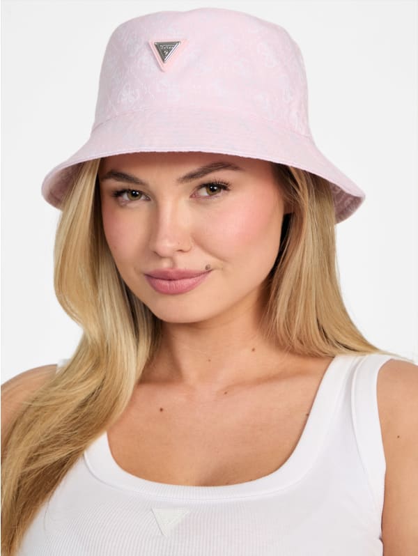 ★★Guess★★ GUESS LOGO BUCKET HAT NO1AE211 Eco Logo Bucket Hat | GUESS