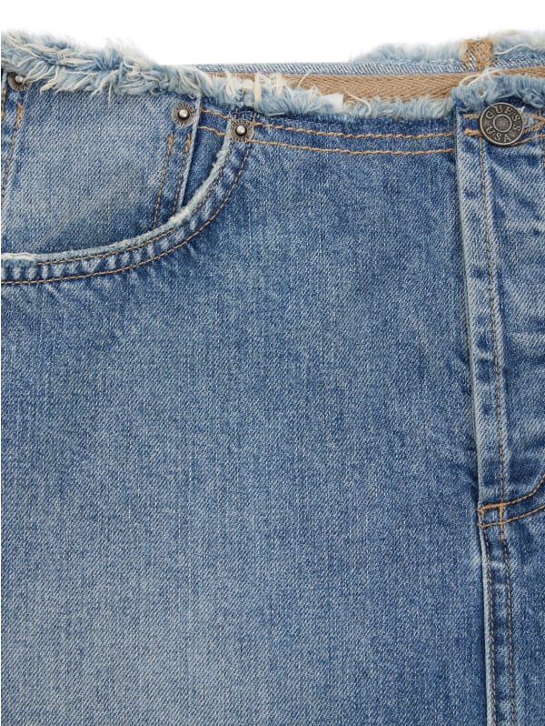Distressed Denim Skirt | GUESS