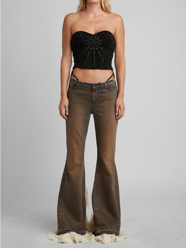 Lace-Up Bustier Top | GUESS