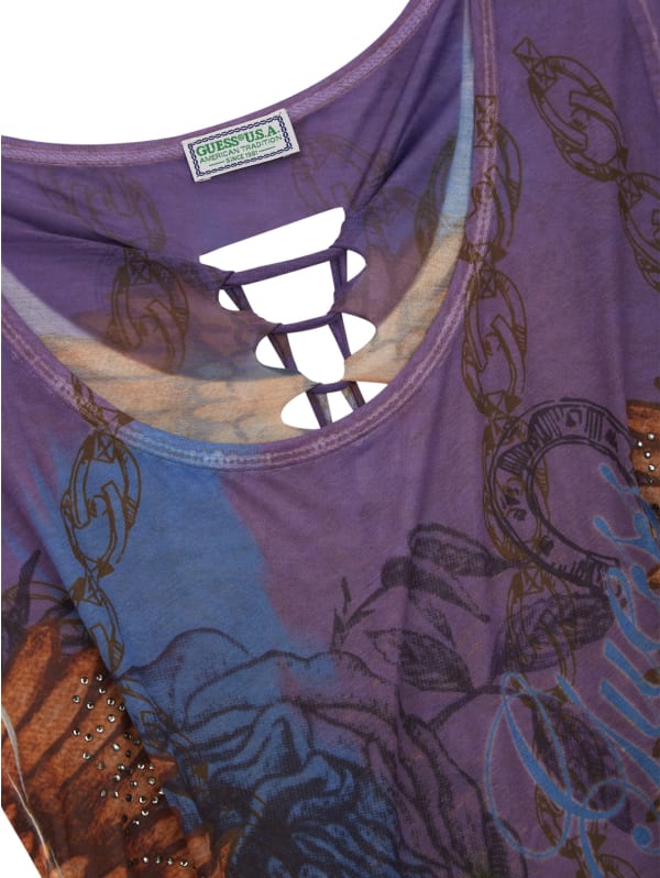 KOWGA OG LOGO TEE WHITE PURPLE