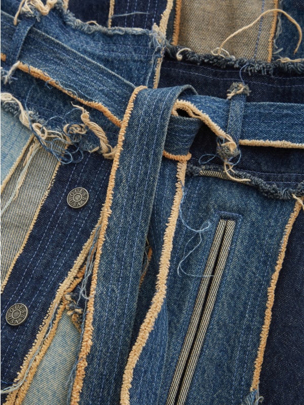 patchwork denim coat | GUESS patchwork denim coat | GUESS