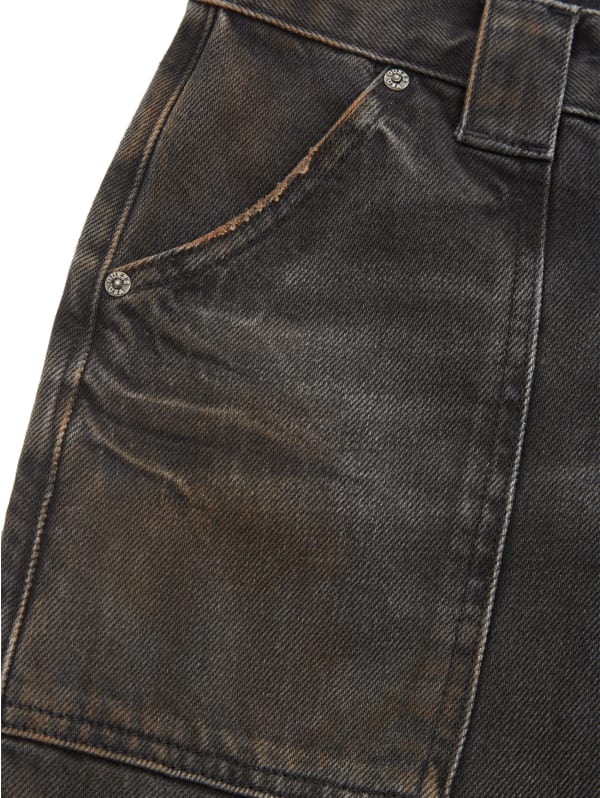 パンツ Guess usa low rise wide leg denim low-rise wide leg denim pants | GUESS