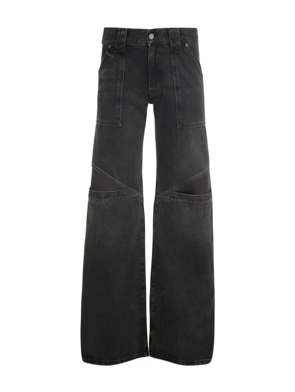 若者に人気のブランド low-rise GUESS | denim leg wide パンツ
