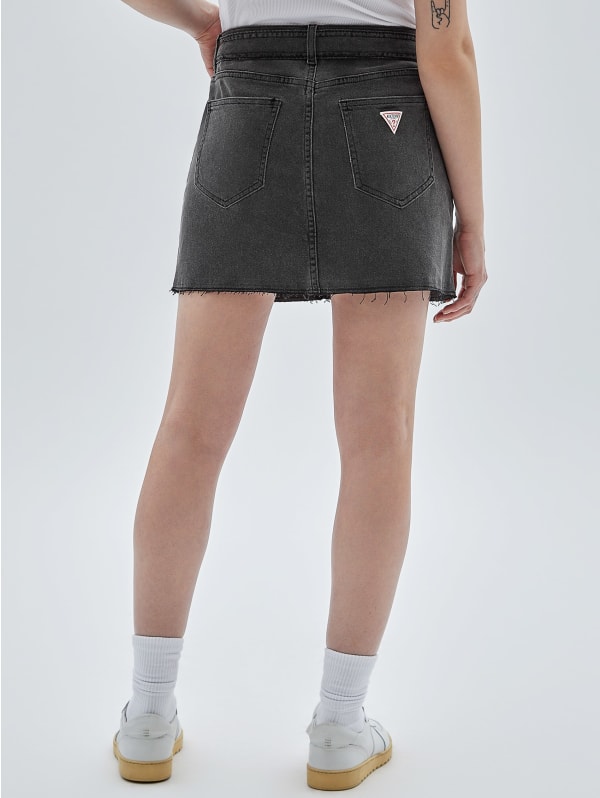 open front denim skirt | GUESS