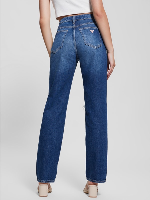 Eco Relaxed Straight Destroyed Jeans | GUESS