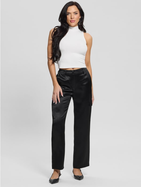 Megan Cargo Satin Pants | GUESS