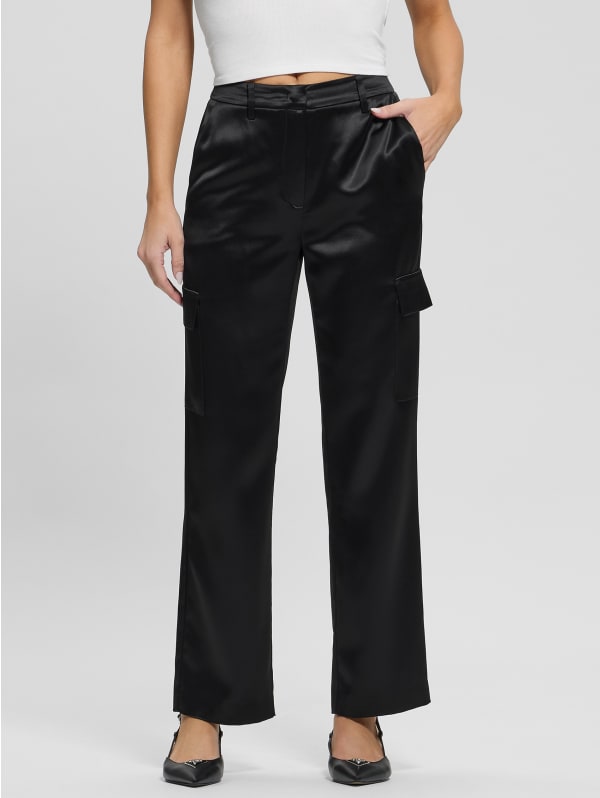 Megan Cargo Satin Pants | GUESS
