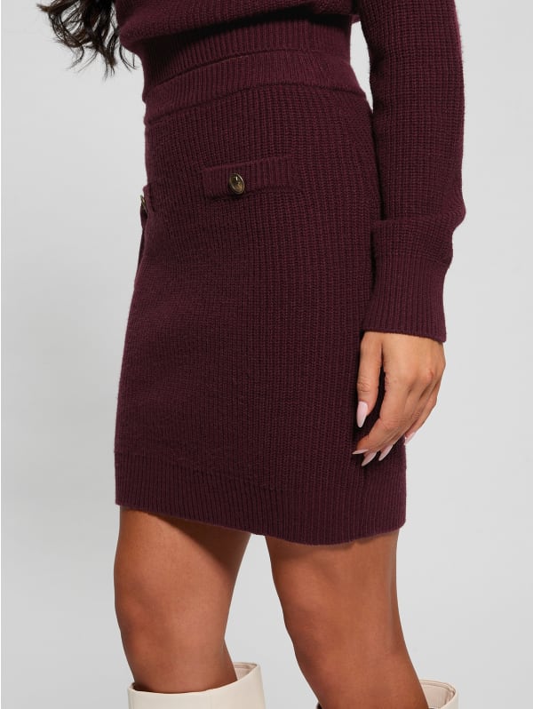 Zylee Wool-Blend Sweater Skirt | GUESS