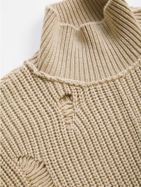 distressed sweater dress | GUESS