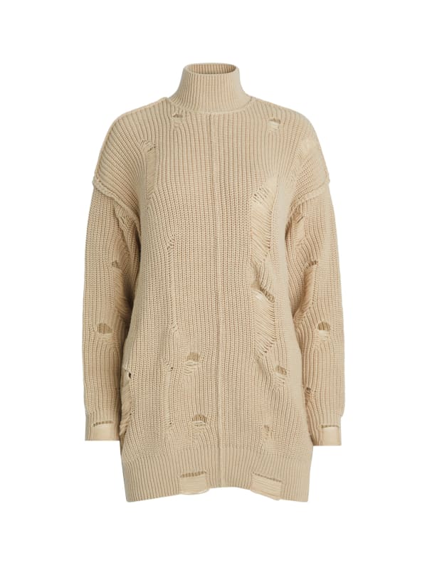 distressed sweater dress | GUESS