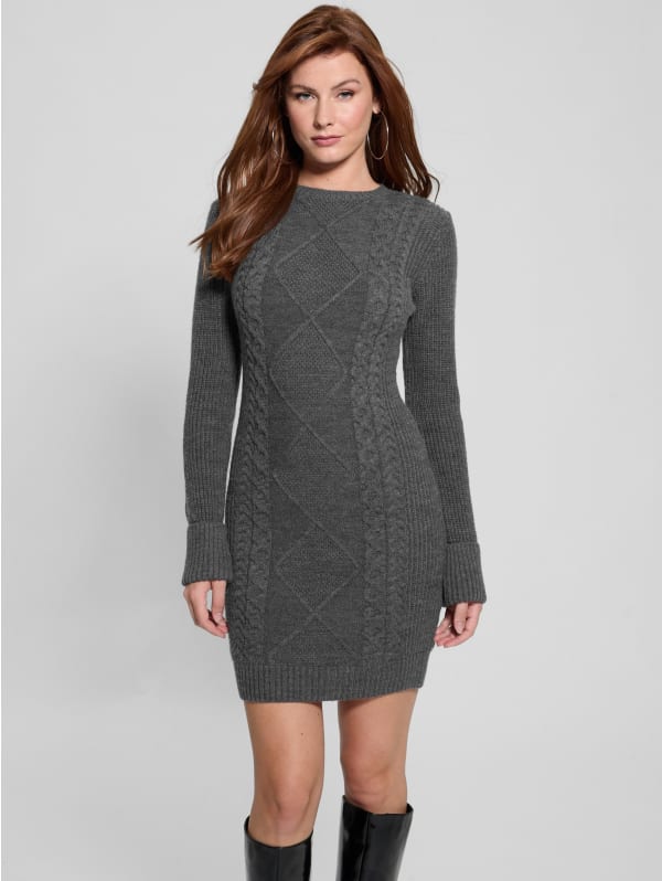 Serena Cable Sweater Dress | GUESS