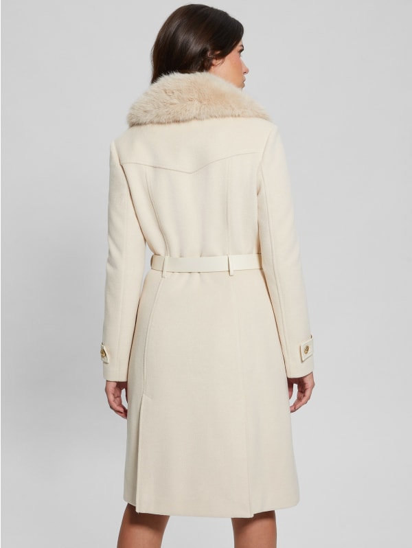 Eco Amelia Belted Coat | GUESS