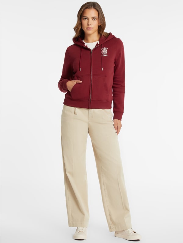 Classic Stamp Logo Zip-Up Hoodie | GUESS