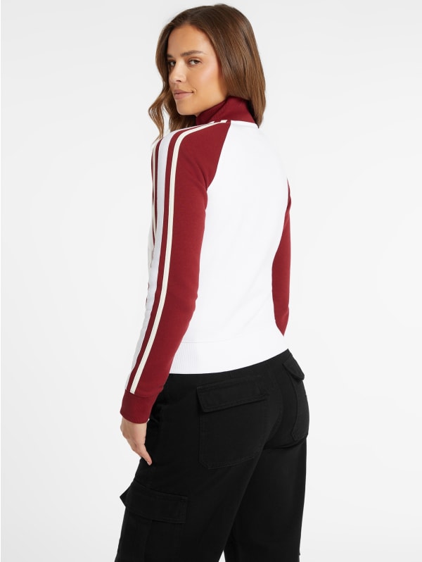 Classic Stripe Color-Block Logo Jacket | GUESS Jeans