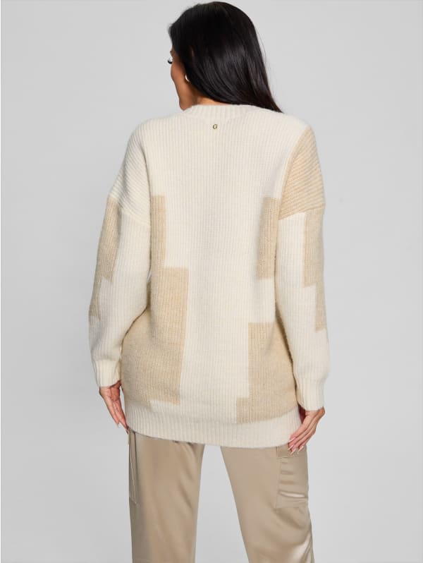 Intarsia Color-Block Sweater | GUESS