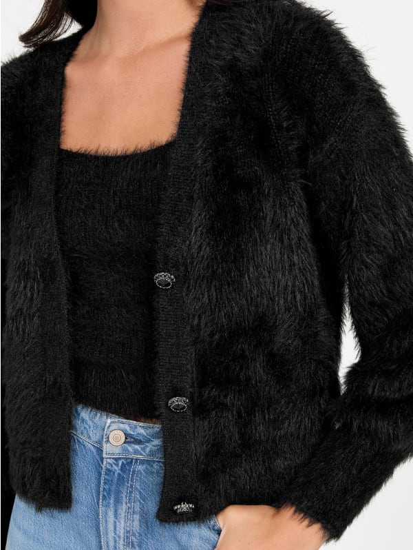 Keyla Fuzzy Cardigan | GUESS