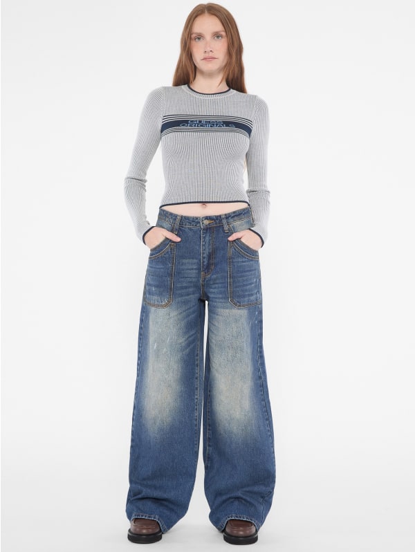 GUESS Originals Logo Sweater Top | GUESS GUESS Originals Logo Sweater Top | GUESS