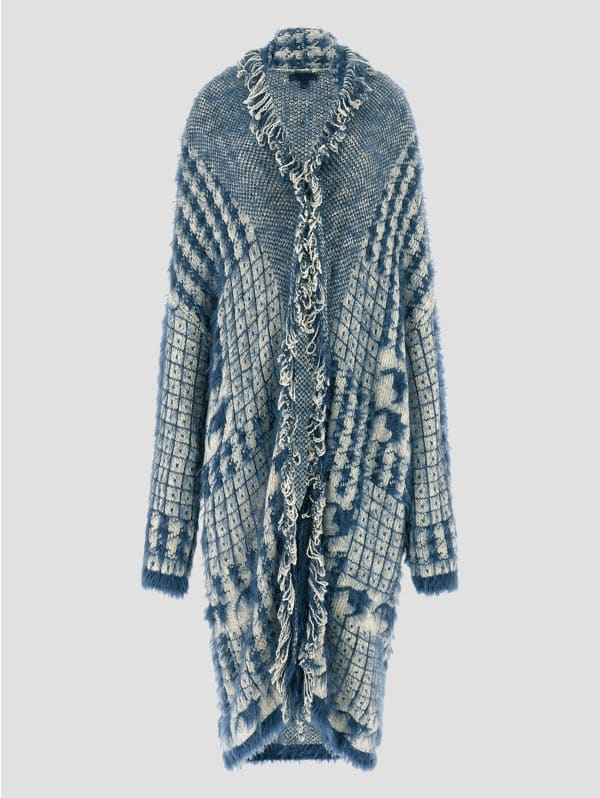 Lee Fringed & Patchwork Long Cardigan | GUESS