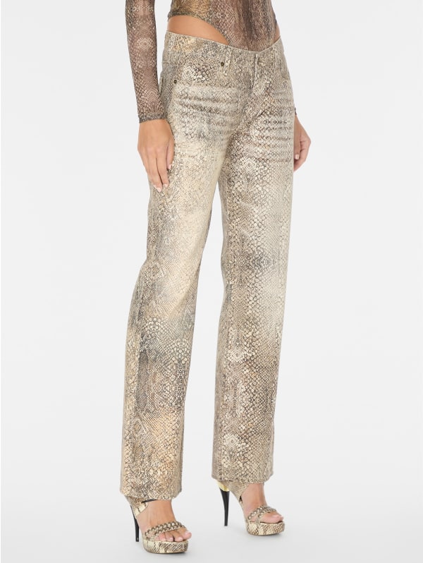 FAKE FUR STRAIGHT PANTS / IVORY – VIAVANDA