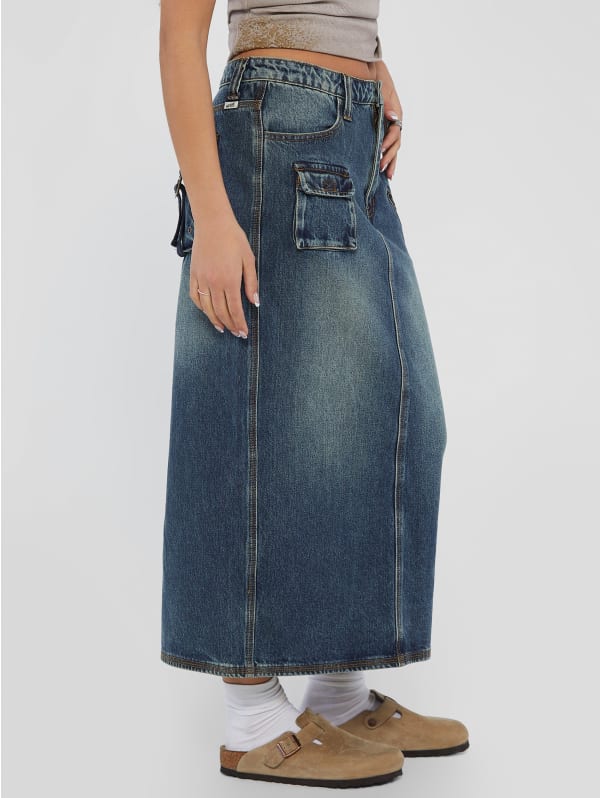 GUESS Originals Cargo Denim Skirt | GUESS Jeans