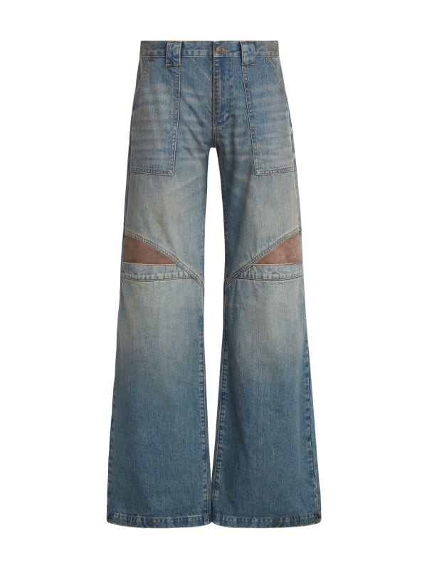 人気が高い low-rise wide GUESS | pants denim leg パンツ