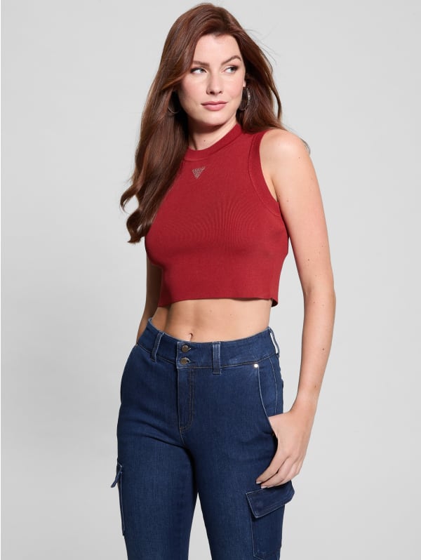 【  Shirt W Red Women 】 ファッション レディースファッション トップス その他トップス レディース LADY LIKE tシャツ ストレッチレースショート丈シアートップス