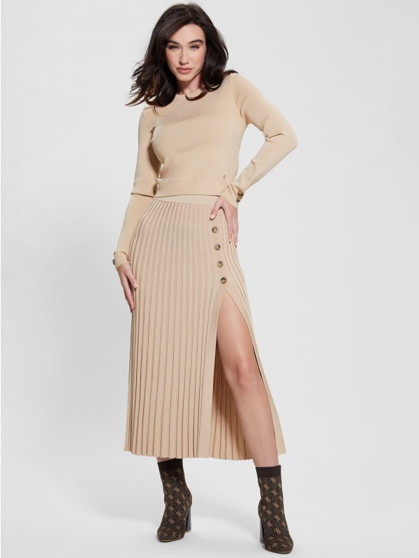 Shopie Pleated Sweater Skirt | GUESS
