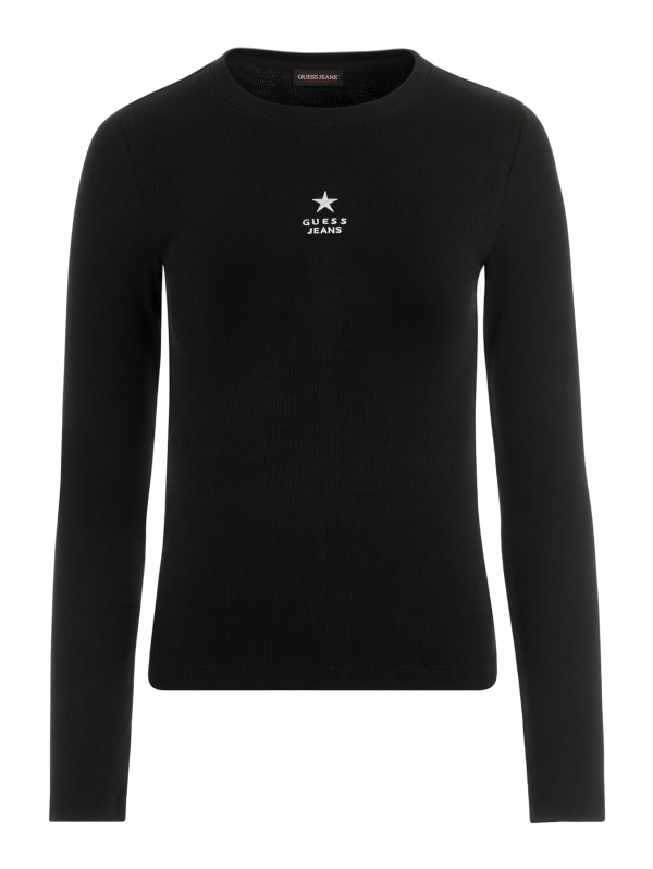 Slim Rib-Knit Star Tee | GUESS