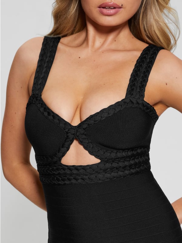 Ashlee Braided Bandage Dress | GUESS Canada