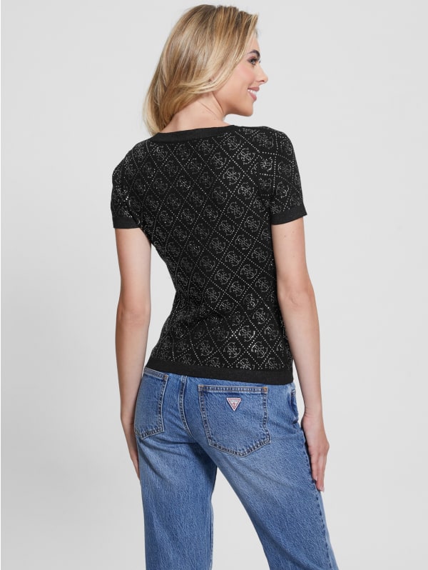 Paige Quattro Rhinestone Top | GUESS Paige Quattro Rhinestone Top | GUESS