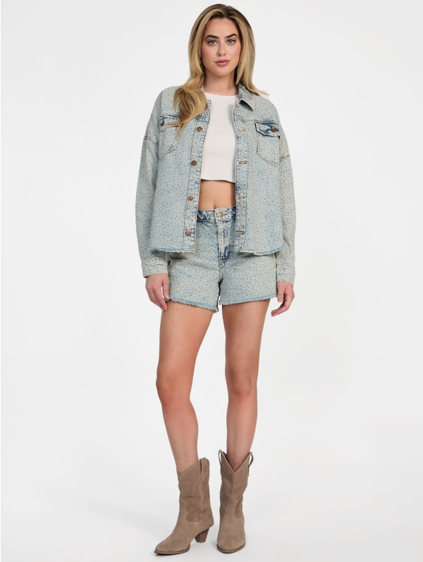 Relaxed Midi Shorts | GUESS