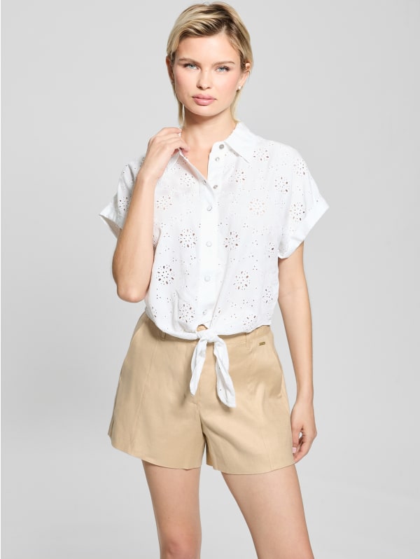 gadidanoniemTシャツ/white/0 Comme des Garçons Shirt Woven Shirt in White | SVD