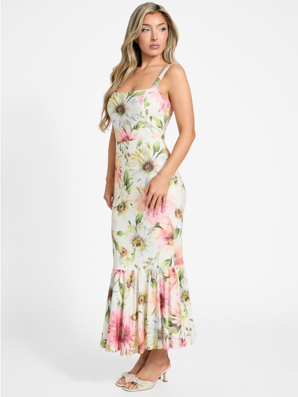 Eco Fleur Midi Dress | GUESS
