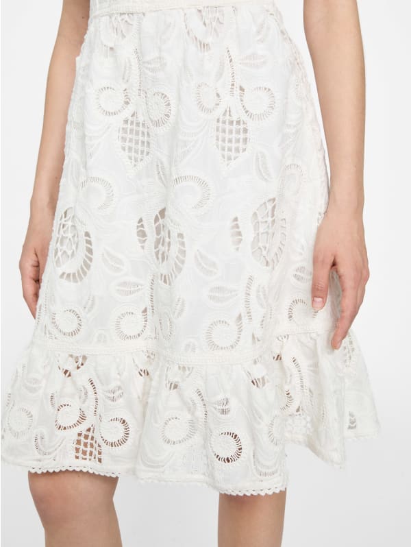 Eco Domitilla Embroidered Dress | GUESS