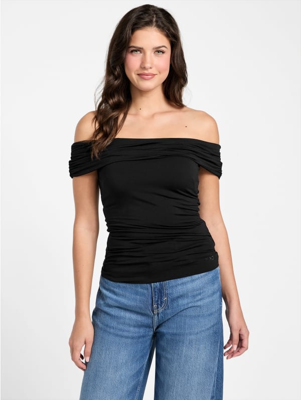 Eco Charlotte Off-the-Shoulder Top | GUESS